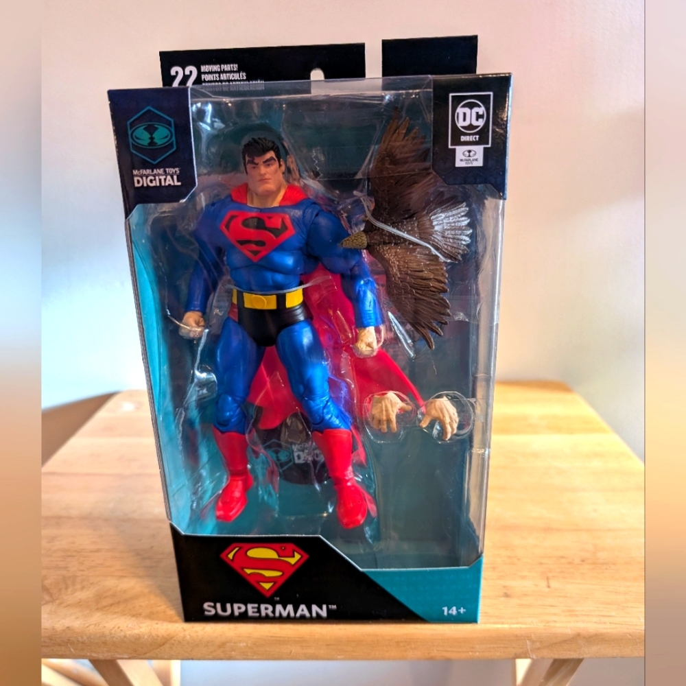 Superman Action Figure with Red and Blue Suit Brand New With Tag